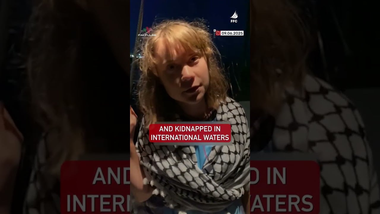 Grata Thunberg “kidnapped by the Israeli occupation forces”