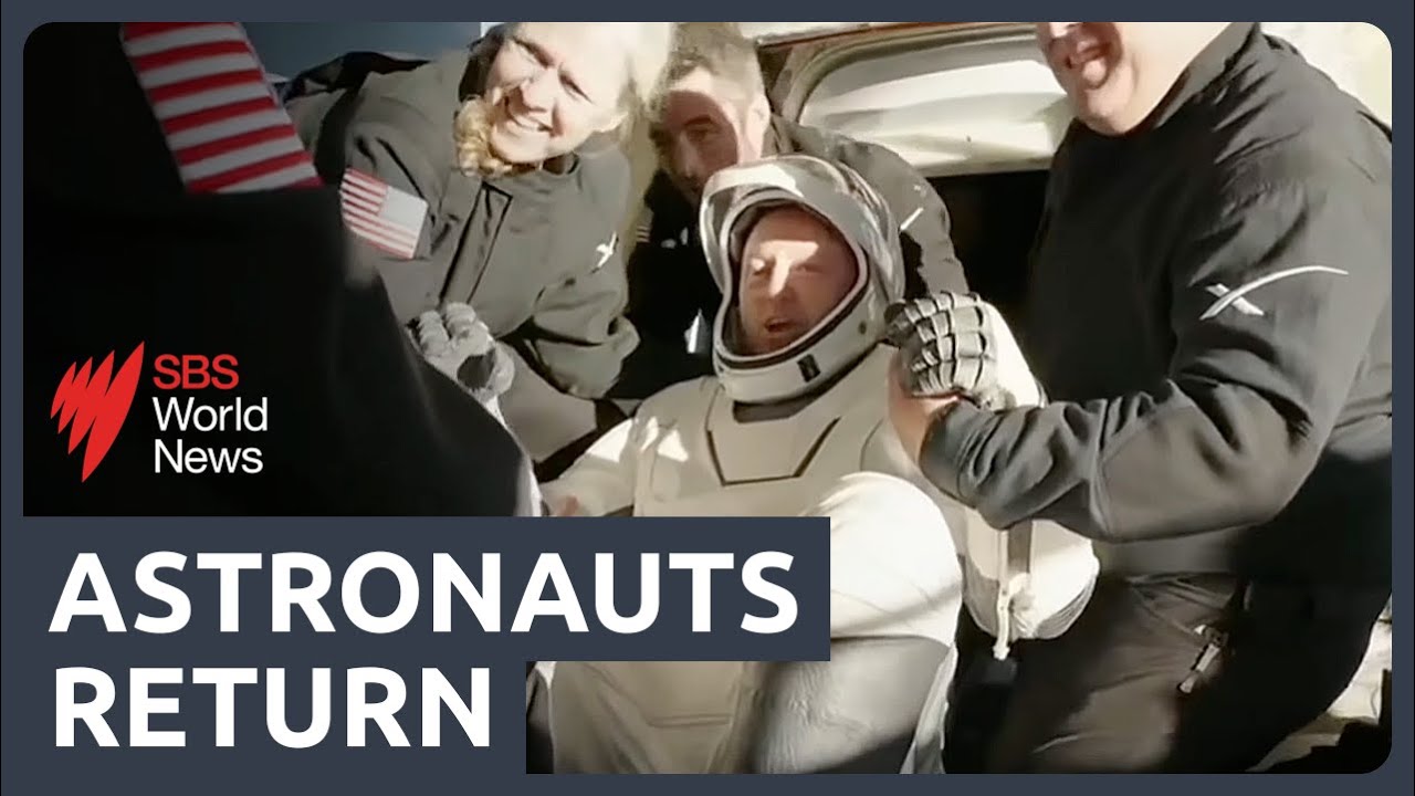 NASA astronauts return to Earth after nine months in space
