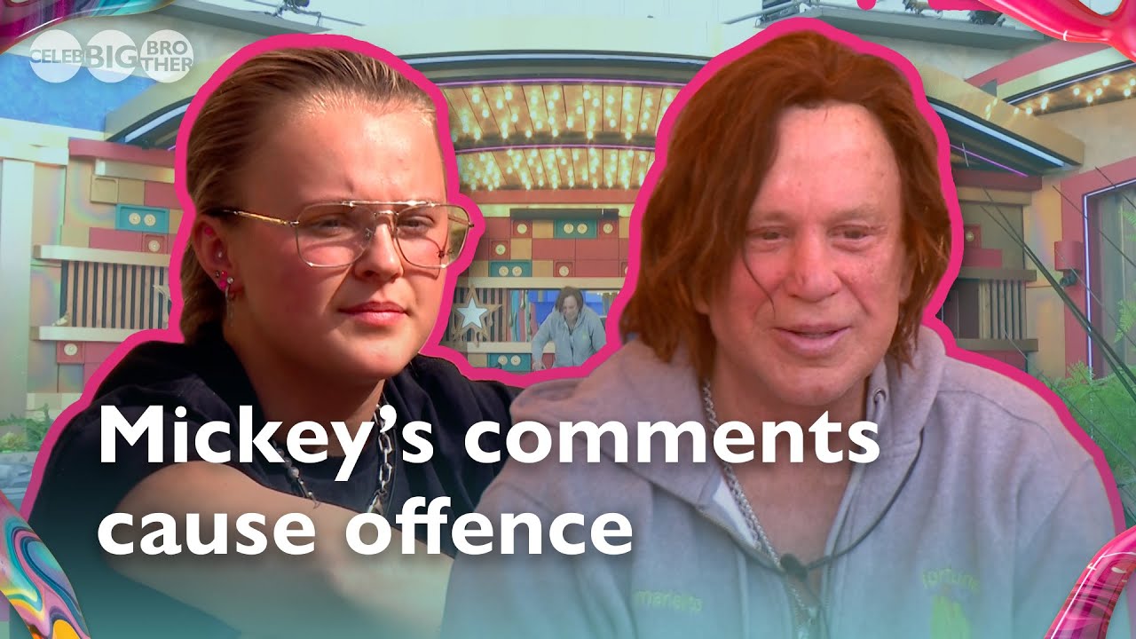 Mickey Rourke upsets JoJo Siwa with his offensive comments in the garden |Celebrity Big Brother 2025