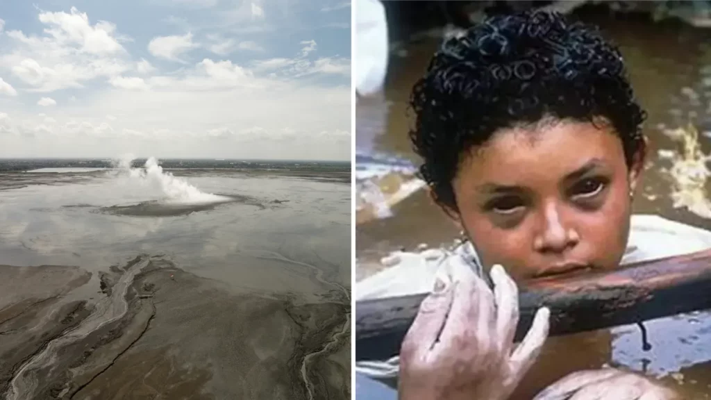 Girl Trapped in Volcanic Mudflow