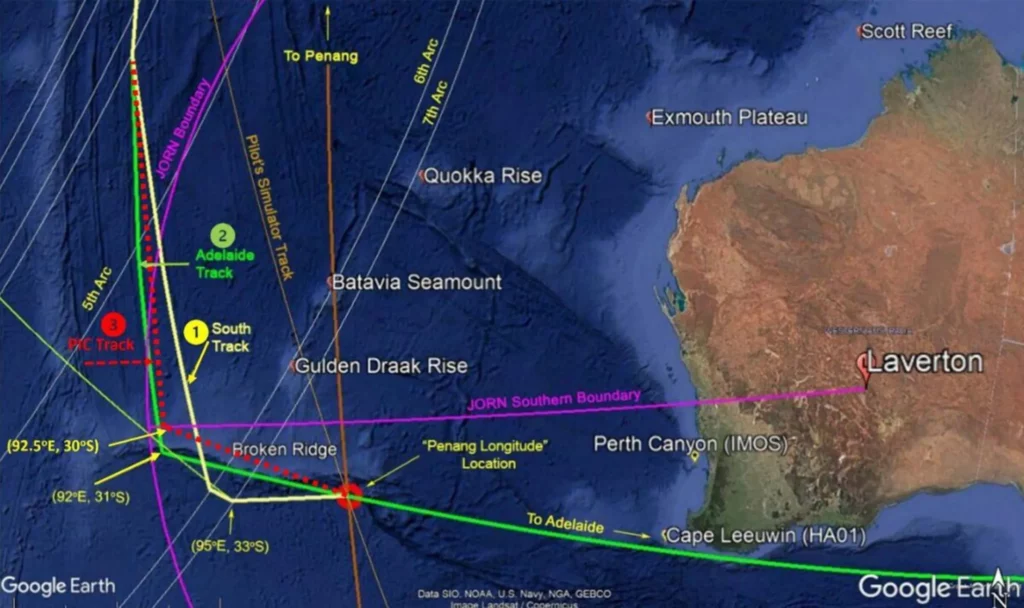 MH 370 location