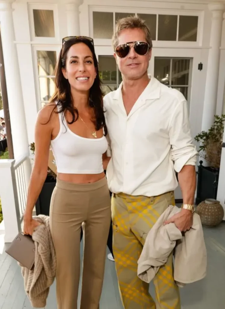 Brad Pitt and Ines De Ramon attend Rock4EB 2024