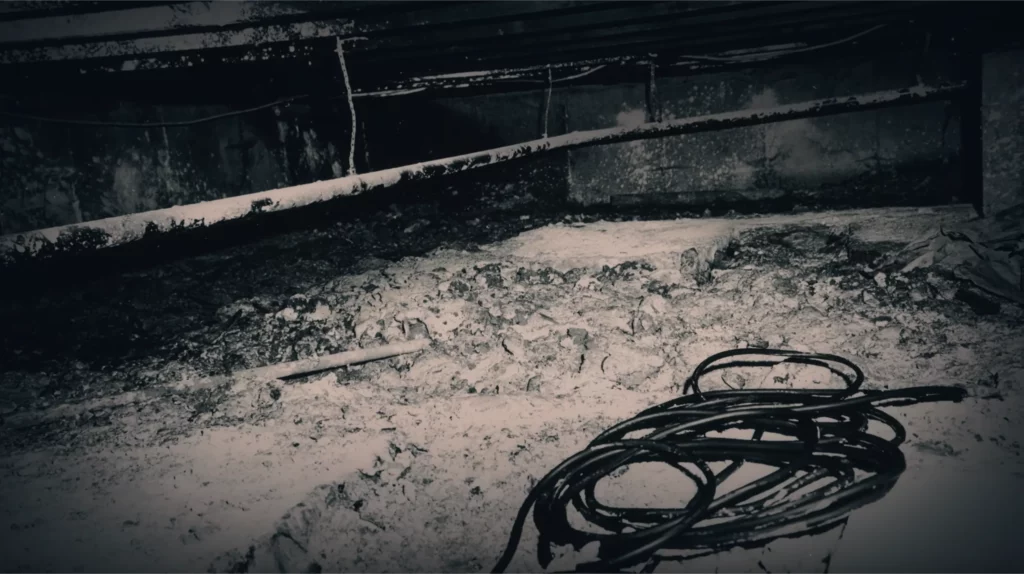 Crawl space at Gacy's House