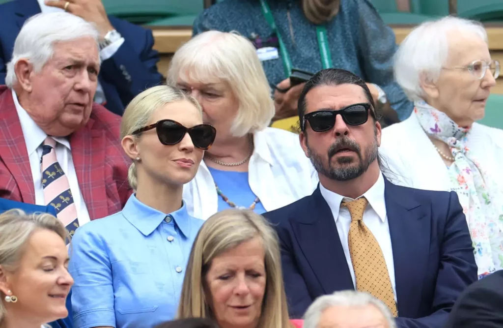 Dave Grohl attended Wimbledon with his wife this summer