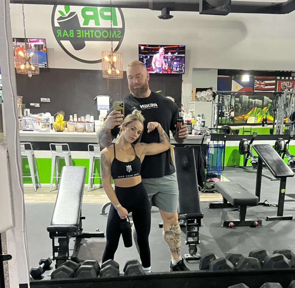 Hafþór and Kelsey’s gym moments