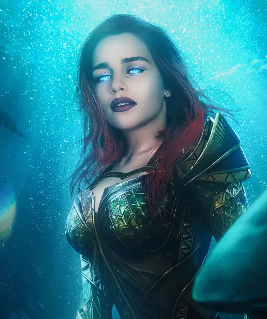 Mera's iconic emerald-green armor