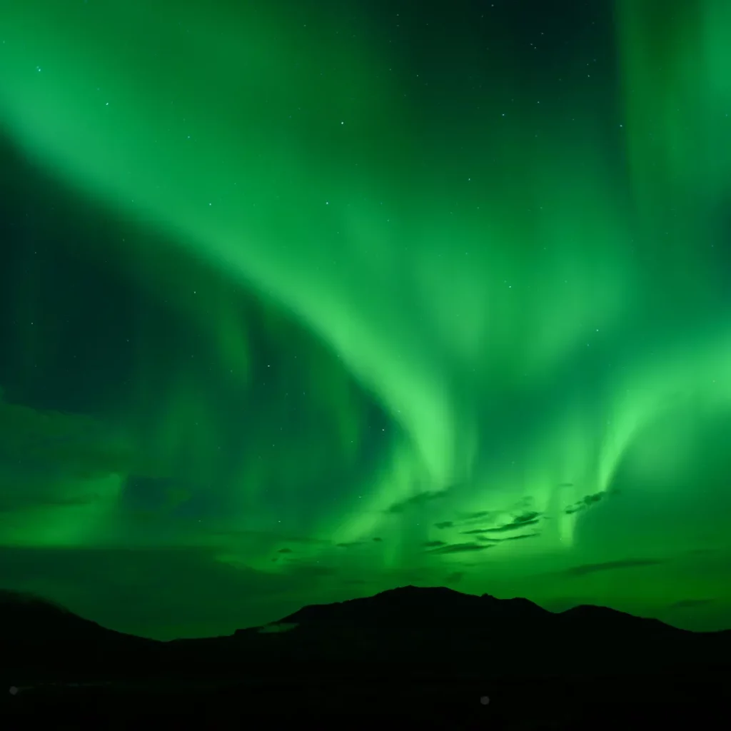 Northern Lights from an aerial perspective