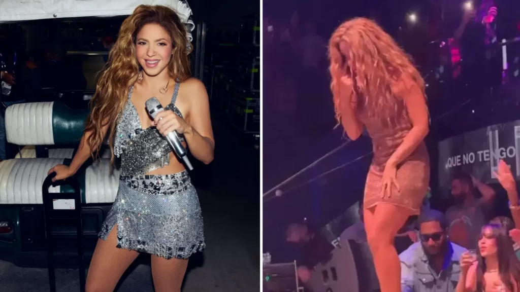 Shakira abruptly leaves the stage after a fan seemingly attempts to 'film up her dress’ during performance