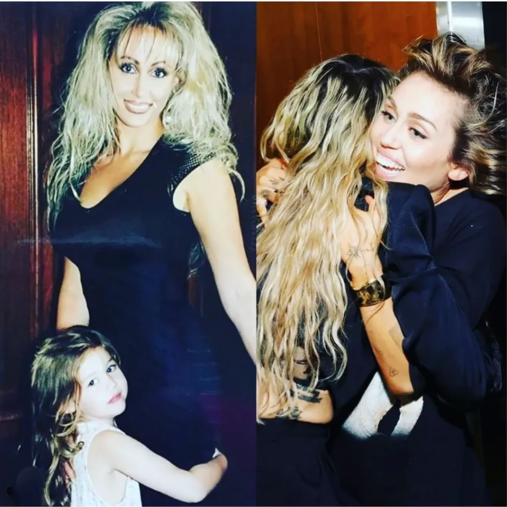 Tish Cyrus with Miley Cyrus