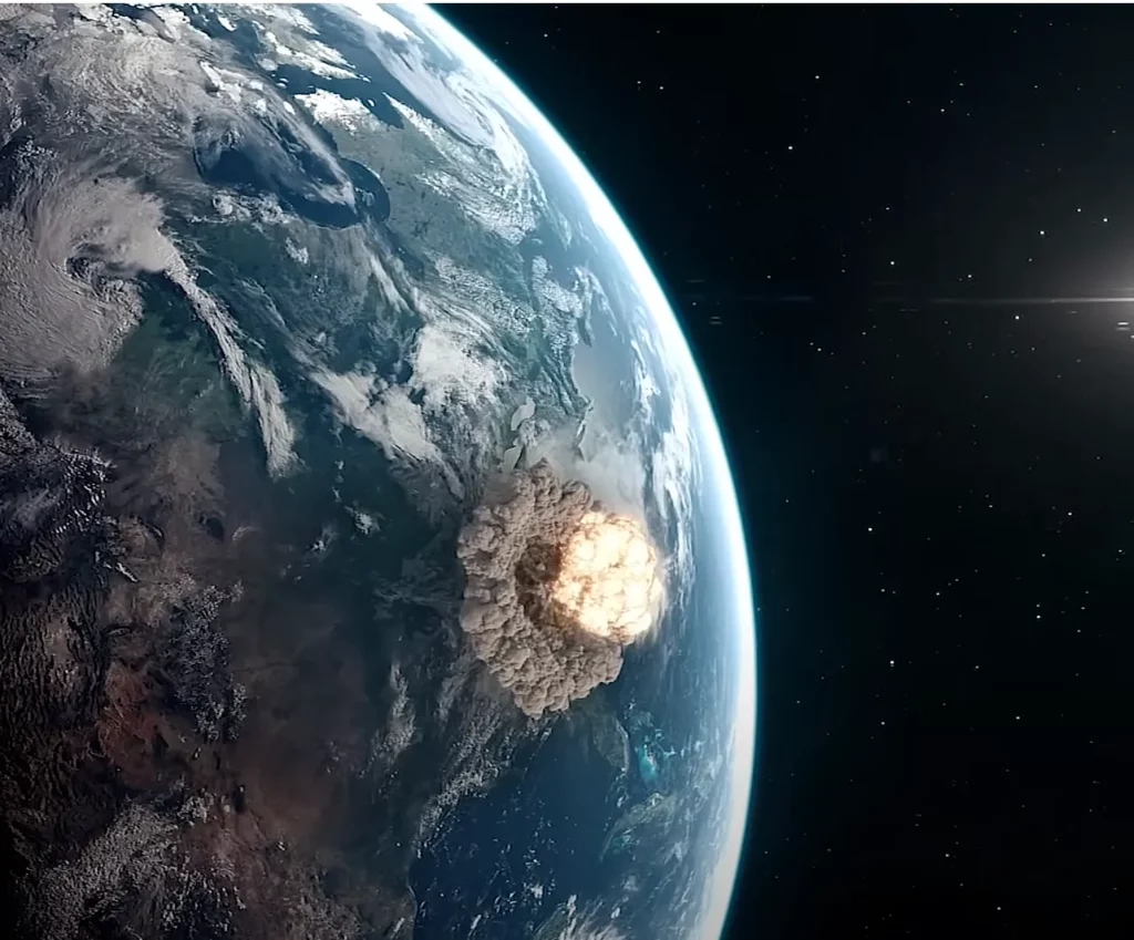 asteroid's kinetic energy at the moment of impact would match that of 1,000 megatons of TNT