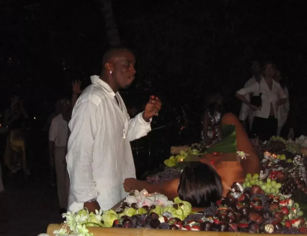 diddy eating fruits