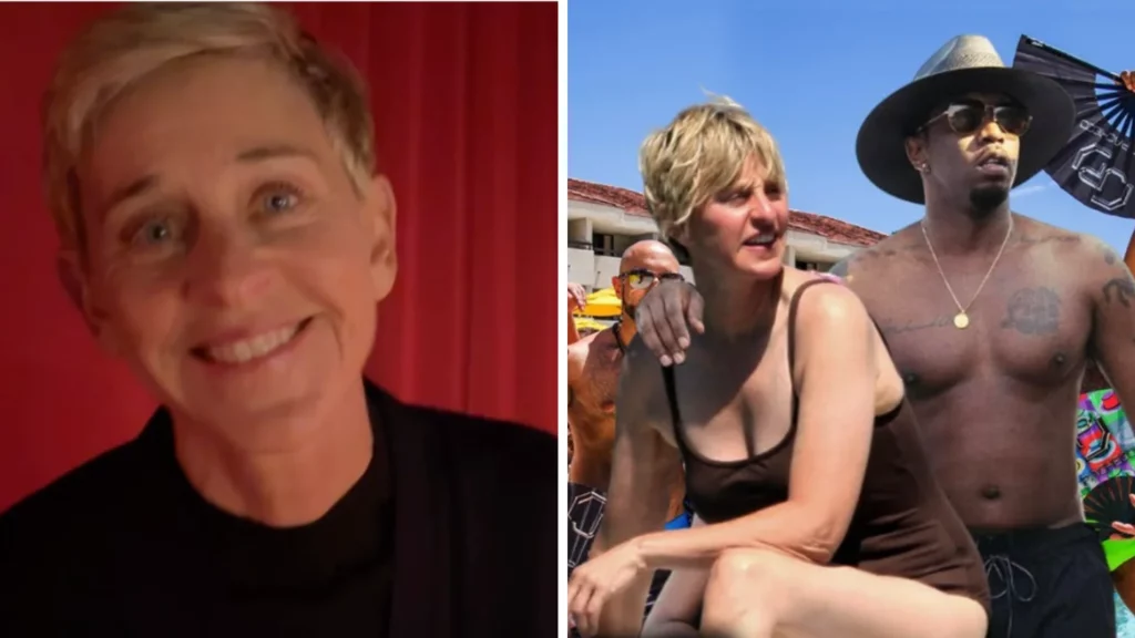 Ellen DeGeneres freaks out after Diddy's freak off footage