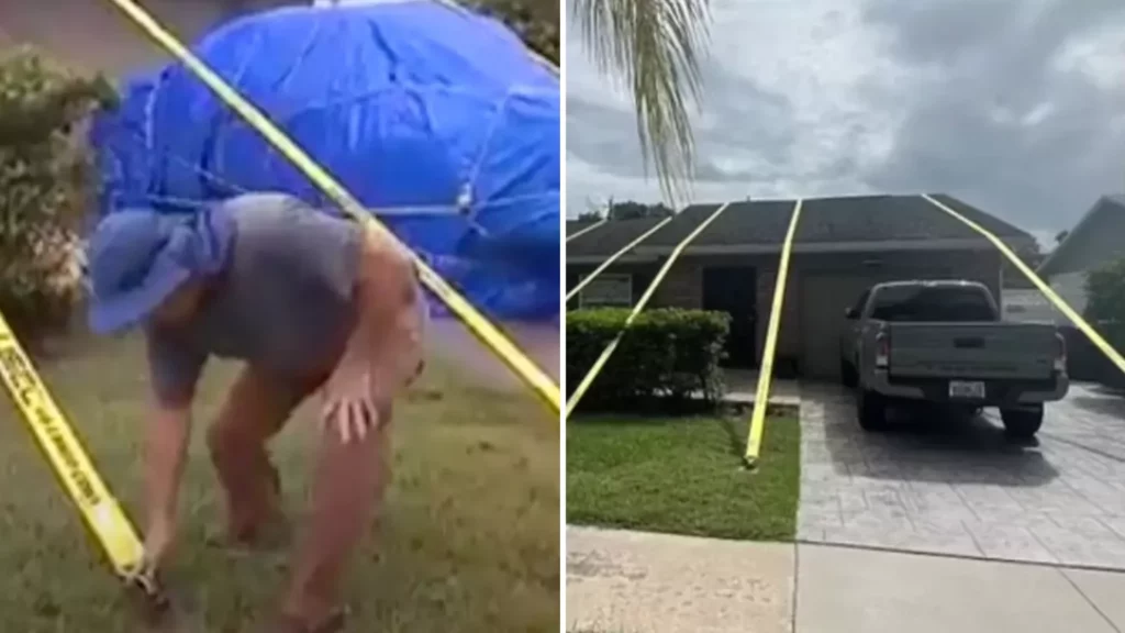 Florida man who tied down his house