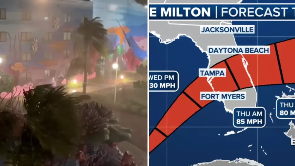 Hurricane Milton slams Walt Disney World