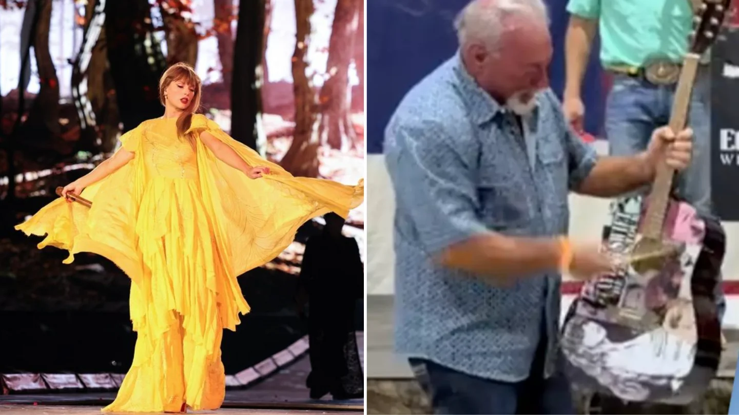 Man explains why he destroyed Taylor Swift signed guitar