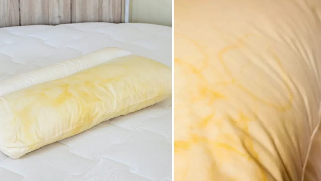 Reasons why pillows turn yellow