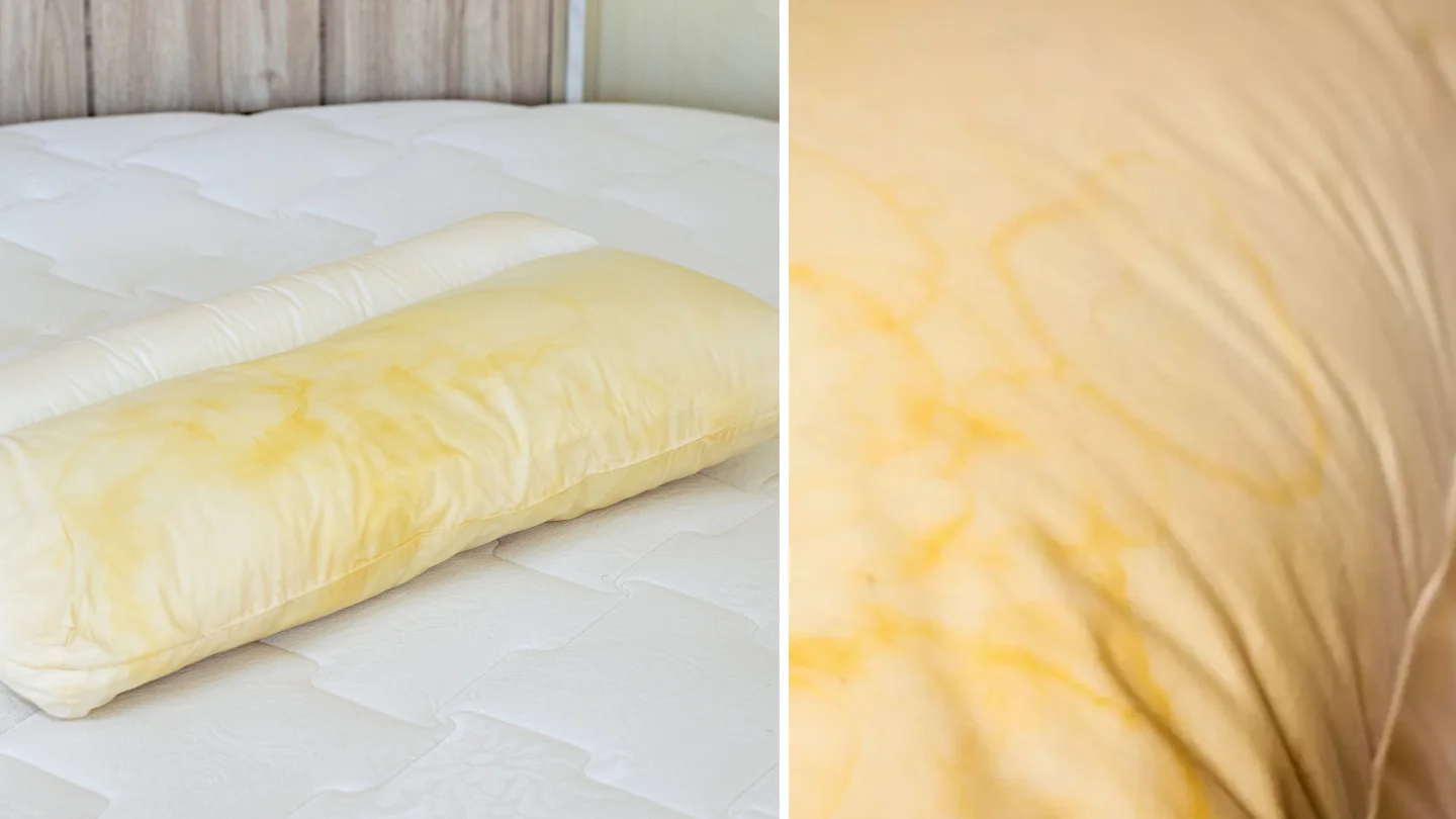 Reasons why pillows turn yellow