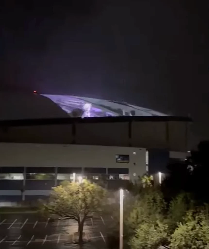 Tropicana Field's destroyed roof