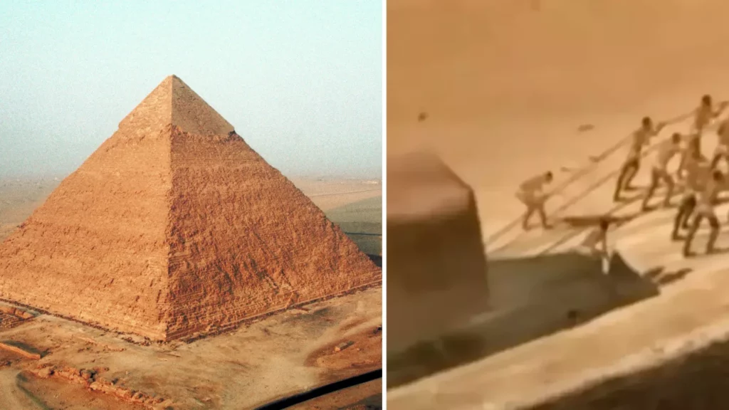 how Egyptians moved pyramid stones