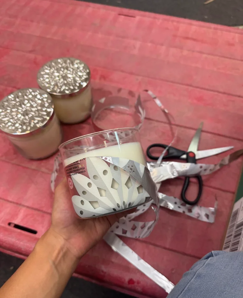 winter-themed candles