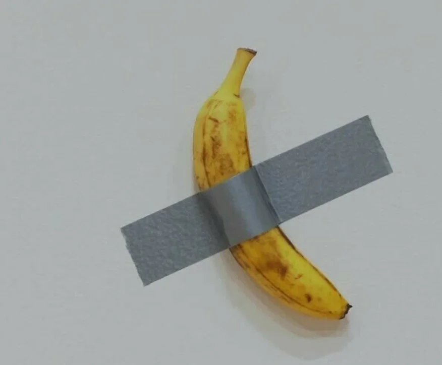 Duct-Taped Banana Sells for $6.2 Million, Redefining Modern Art.