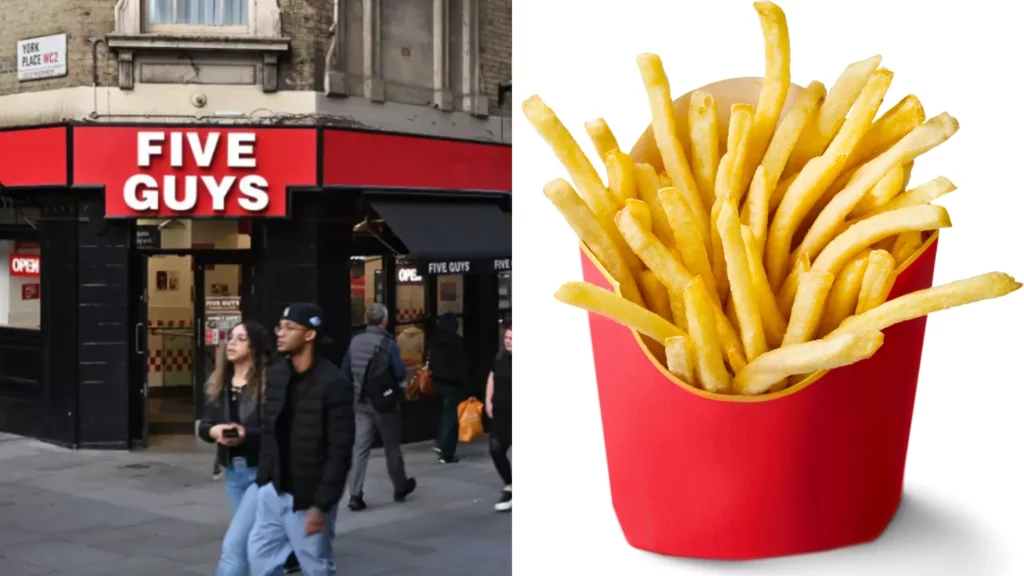 Five Guys' customers are just realising why you get so many fries