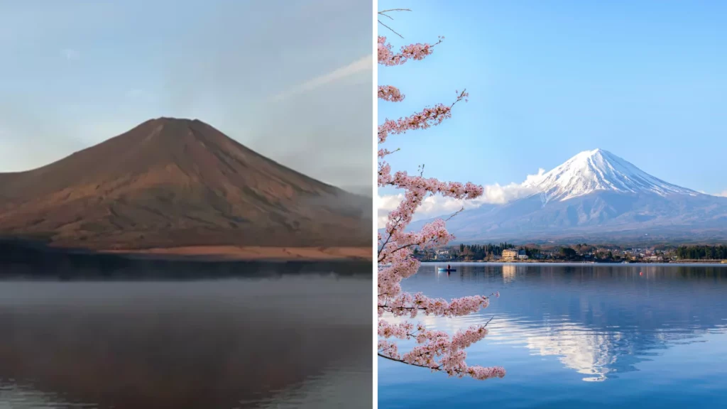 Mount Fuji’s Snowless Peak