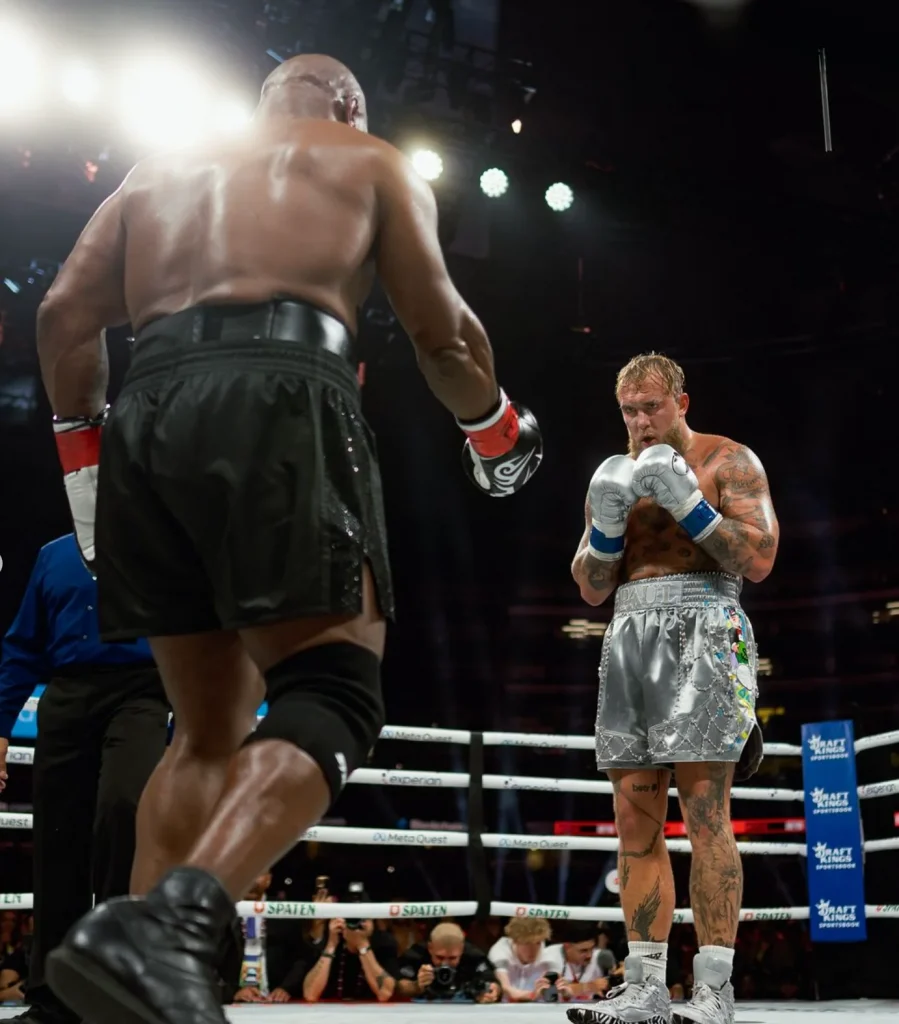 Paul mimicked a knuckle-walking gesture toward Tyson