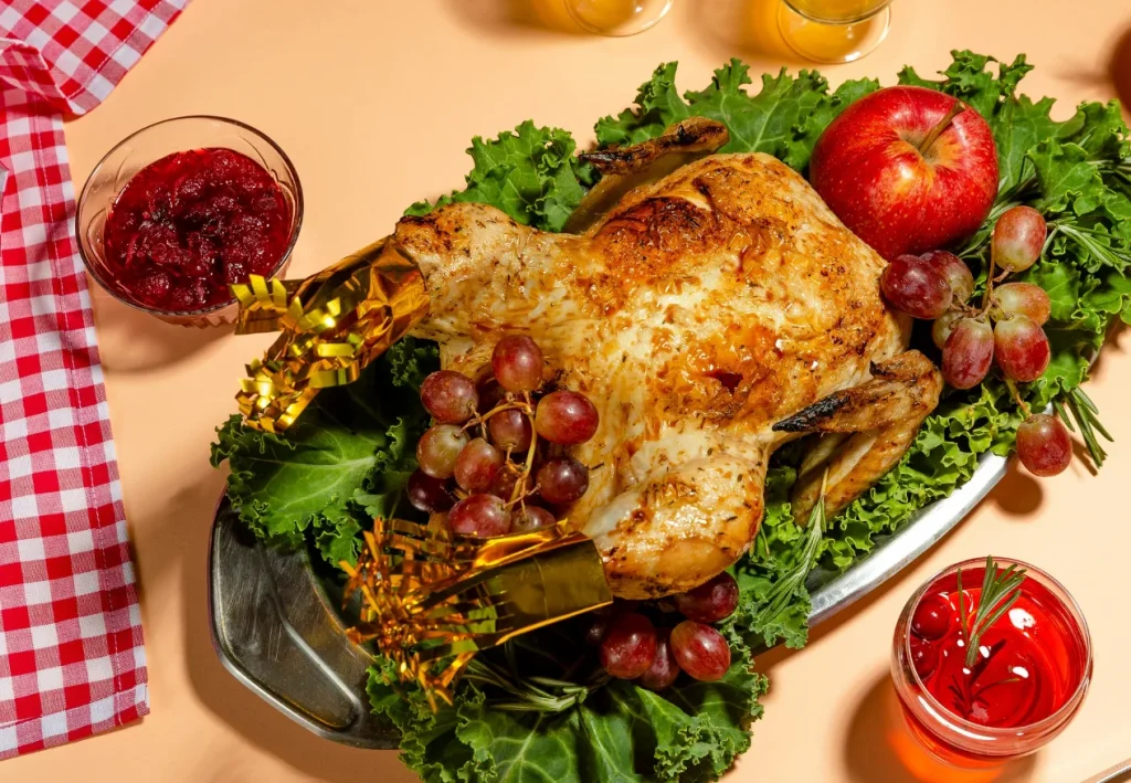 A man brined his turkey in a metal pan