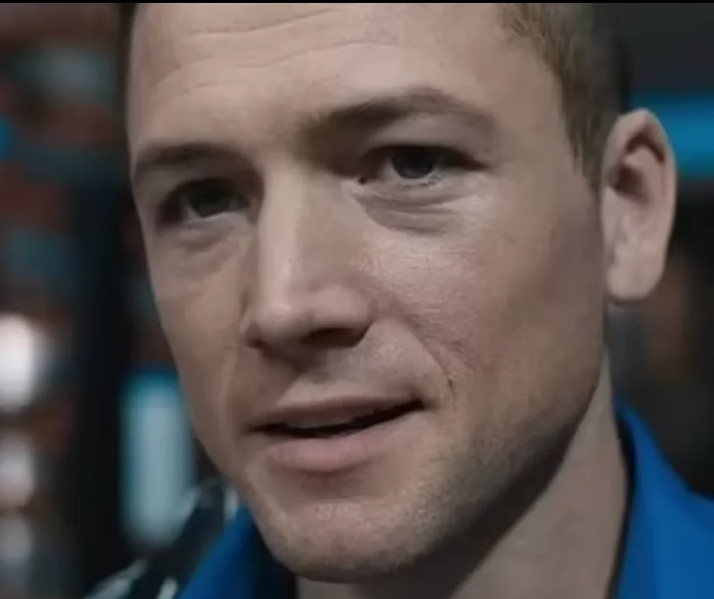 Taron Egerton as a TSA agent 