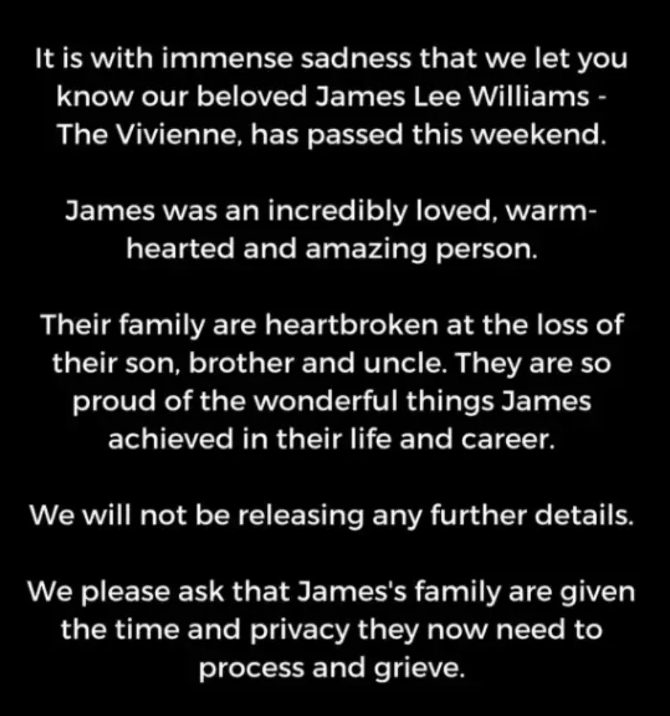 The Vivienne had tragically passed away 