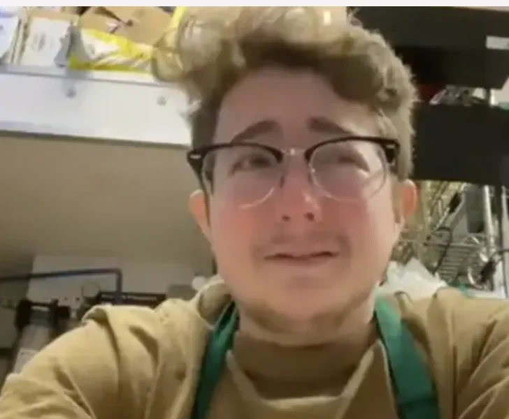 Starbucks employee's emotional breakdown after being scheduled to work