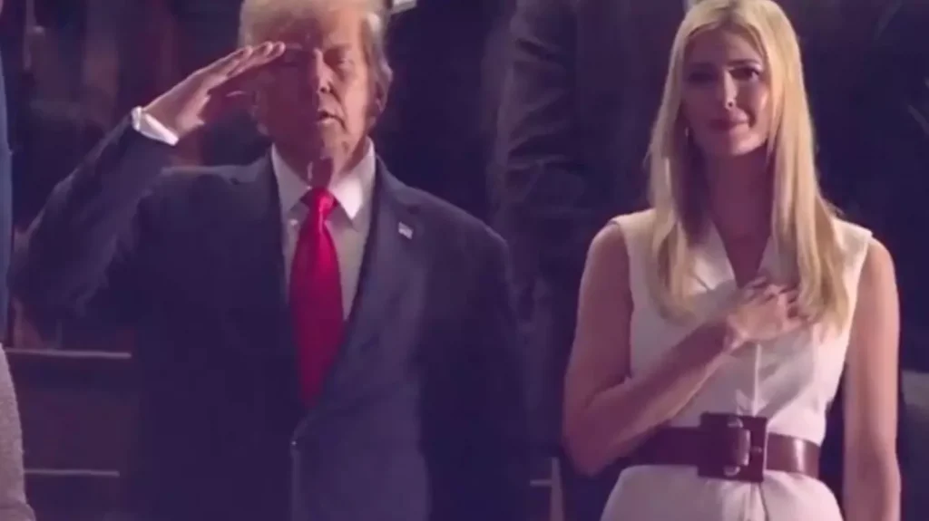 Trump National Anthem Moment